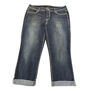 Nine West Jeans Womens Capri Size 12/31 Denim Blue